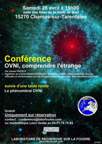 Affiche conférence GEIPAN